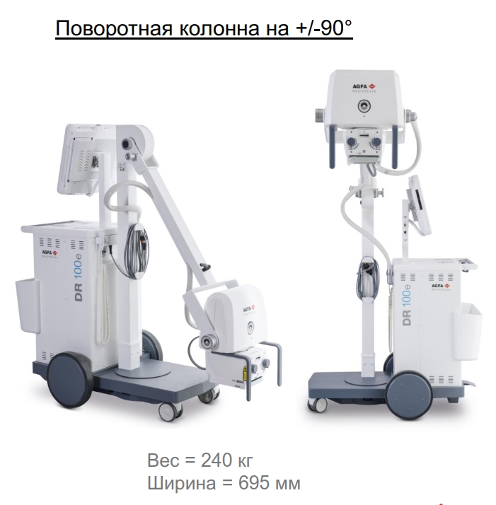 Мобильная цифровая рентгеновская система AGFA DR 100e